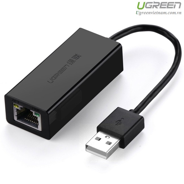 C&#225;p USB to Lan 2.0 Ethernet 10/100 Mbps Ugreen CR110 (20254) GK