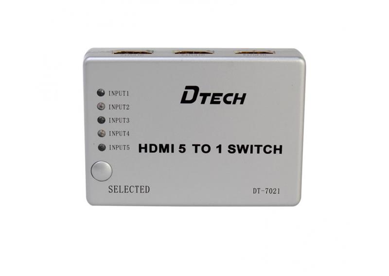 SWITCH HDMI 5-1 DTECH (DT-7021) 318HP