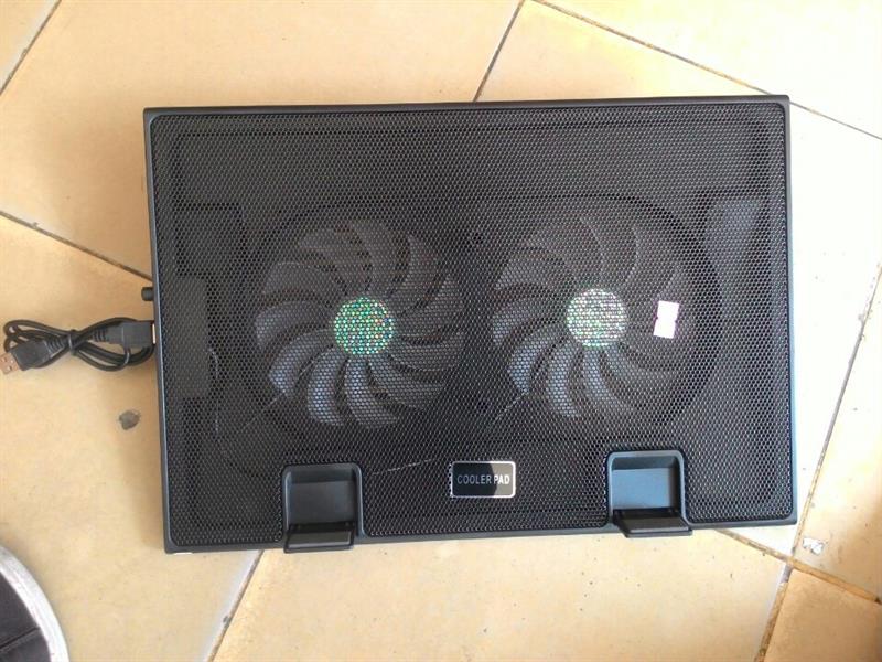 Quạt Notebook Cooling Pad L6 ( 2 Fan, Đen )