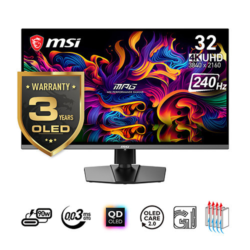 M&#224;n H&#236;nh Gaming MSI MPG 321URX | 31.5 Inch UHD QD-OLED 240Hz | 1224