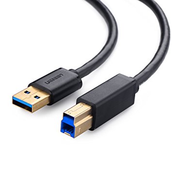 Ugreen USB 3.0 A male to B male Print cable gold-plated 2M 10372 GK