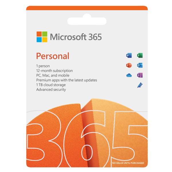 Phần mềm Microsoft 365 Personal - 12 th&#225;ng - D&#224;nh cho 1 người - 5 thiết bị/t&#224;i khoản - Word, Excel, PowerPoint - 1TB OneDrive