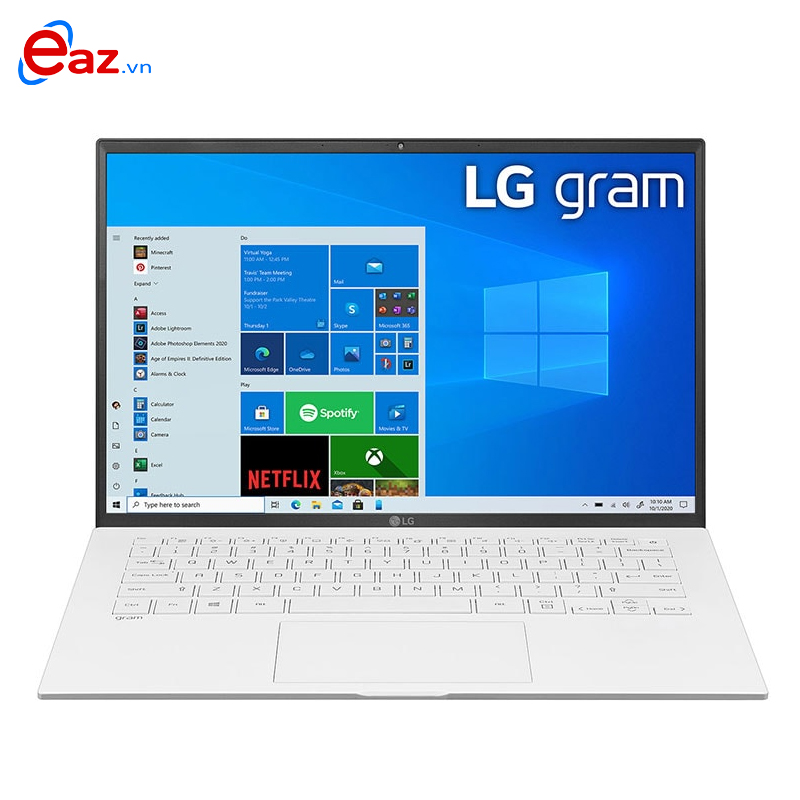Laptop LG Gram 14ZD90P-G.AX51A5 | Intel Core i5 - 1135G7 | 8GB | 256GB | 14&quot; WUXGA (1920x1200) IPS 99% DCI-P3 | Iris | LED Key | Snow White