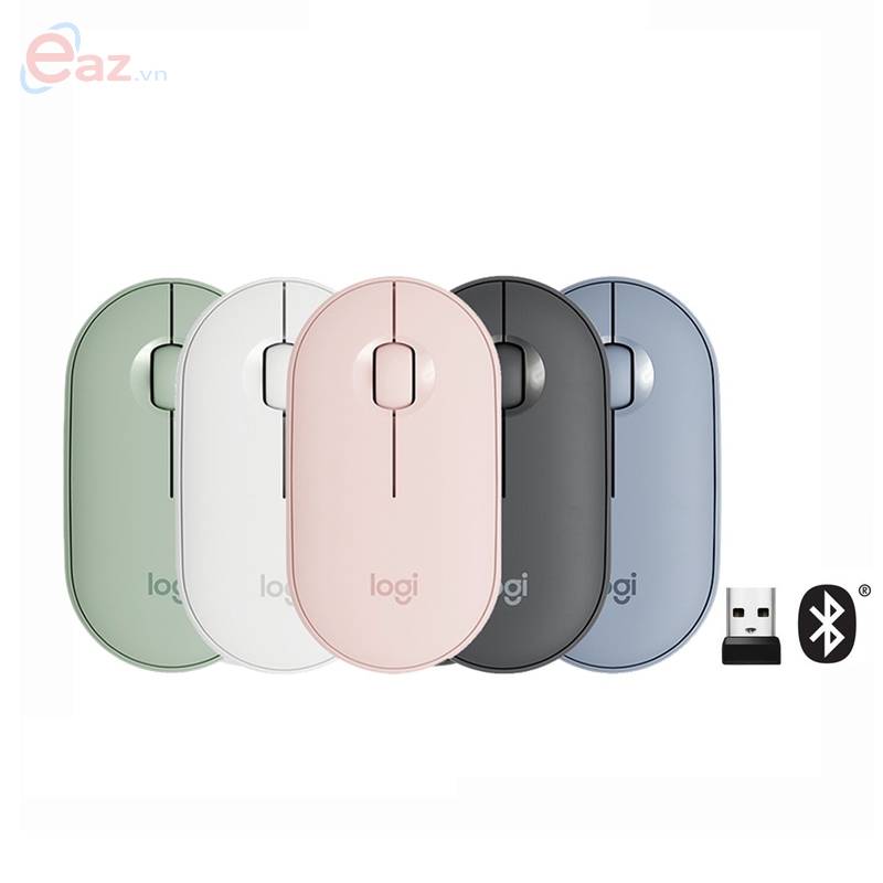 Chuột Bluetooth Silent Logitech Pebble M350 Hồng (910-005601)