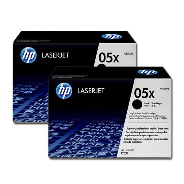 HP 05X High Yield Black Original LaserJet Toner Cartridge (Dual Pack) CE505XD 618EL