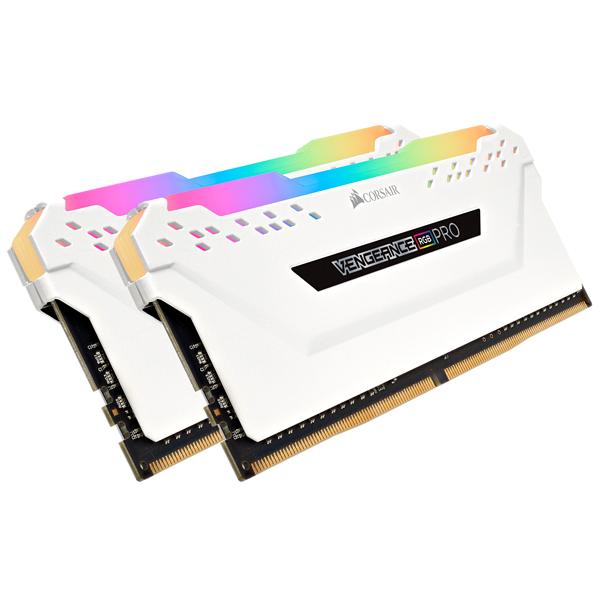 RAM PC Corsair Vengeance Pro RGB 16Gb (2x8Gb) DDR4 3200MHz (CMW16GX4M2C3200C16W) White _919KT