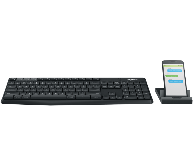 Logitech K375s Multi-Device Wireless Keyboard &amp; Stand Combo (920-008250) _518D