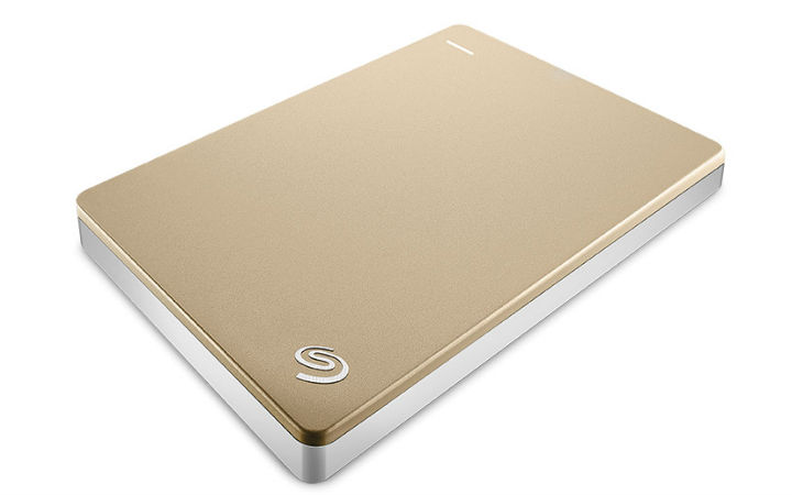 Seagate&#174; Backup Plus Slim Portable Drive 2TB GOLD (STDR2000307) 618SG