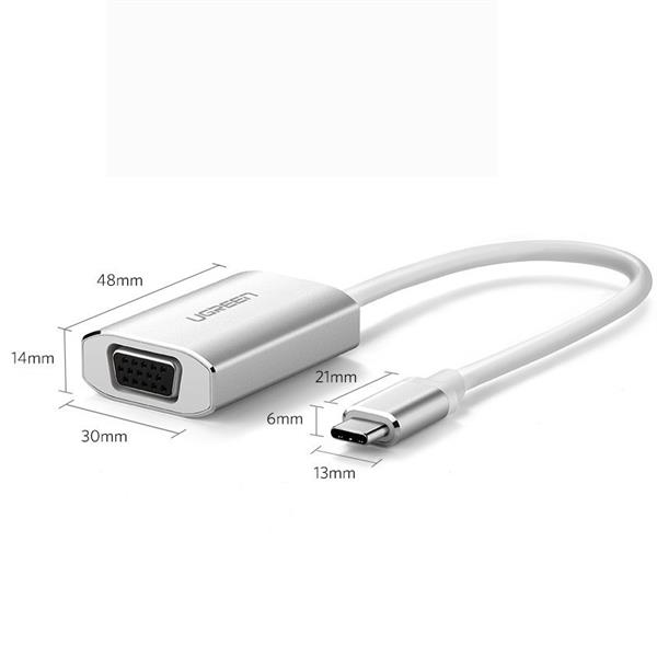 Ugreen USB Type C to VGA Converter CM144(40866) GK