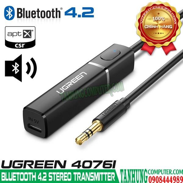 Bộ nhận &#226;m thanh Bluetooth 4.2 (Đầu ra 3.5mm) Ugreen CM107(40761) GK