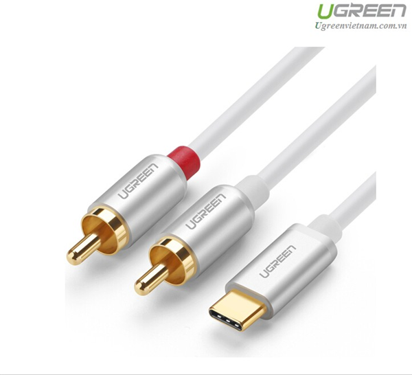 Ugreen Ugreen Gold Plated USB Type C to 2RCA Audio Auxiliary Stereo Y Splitter Cable 2M 30736 GK