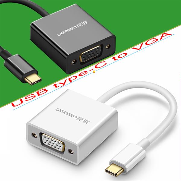 C&#225;p chuyển USB Type C to VGA Ugreen 50511 HK