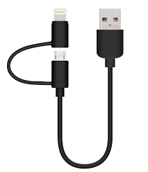 USB to Micro USB + Mini USB Data cable 0.5M UGREEN US178 (40939)  Black GK
