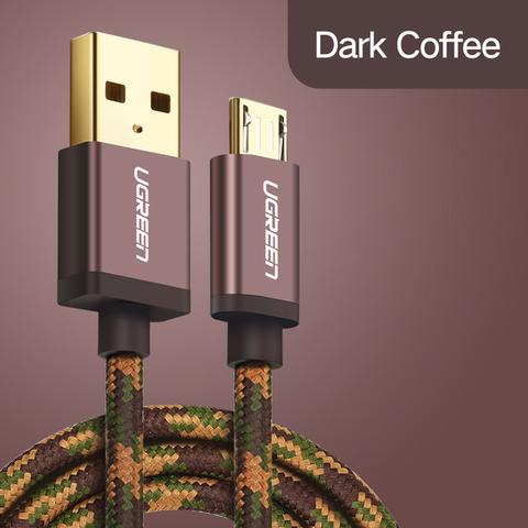 Ugreen Micro USB 2.0 Data cable Army Green 0.5M Dark Coffee 40424 GK