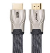 Ugreen HDMI flat cable HD102 metal connector nylon braid 1.4V full copper 19+1 2M GK