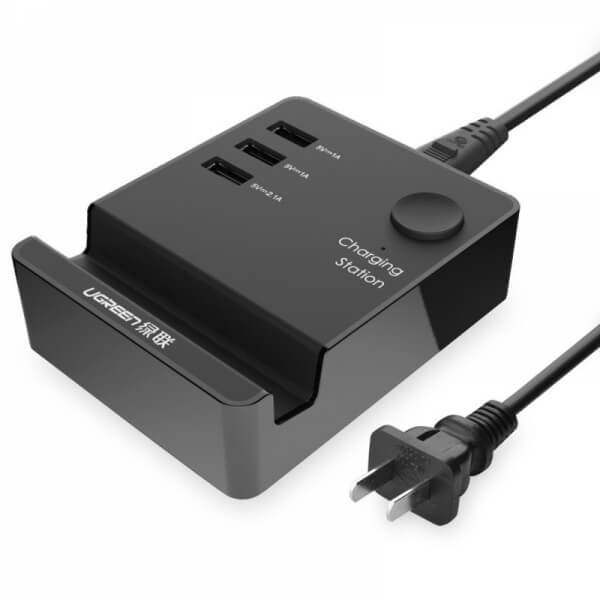 UGREEN 3 Port USB Charging Station with Cradle 1.5m CD101 GK